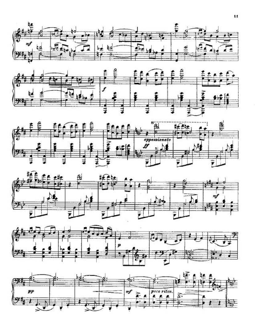 降b小调第二钢琴奏鸣曲 Piano Sonata No.2 in b钢琴谱