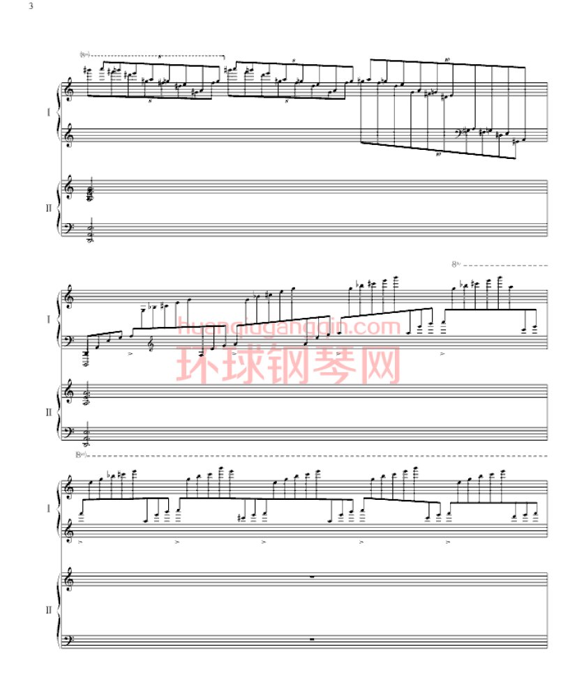 帕格尼尼主题狂想曲（11~18变奏）钢琴谱