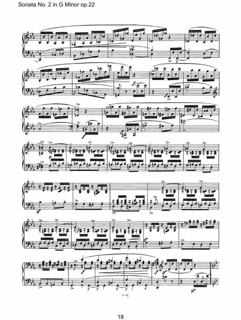 Schumann_op.22_Sonata钢琴谱