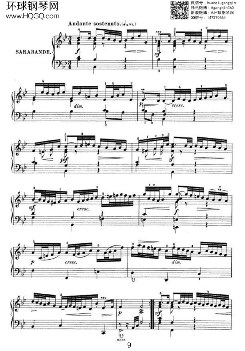 PARTITA 1（选自《6首帕蒂塔 Six Partitas BWV 825钢琴谱