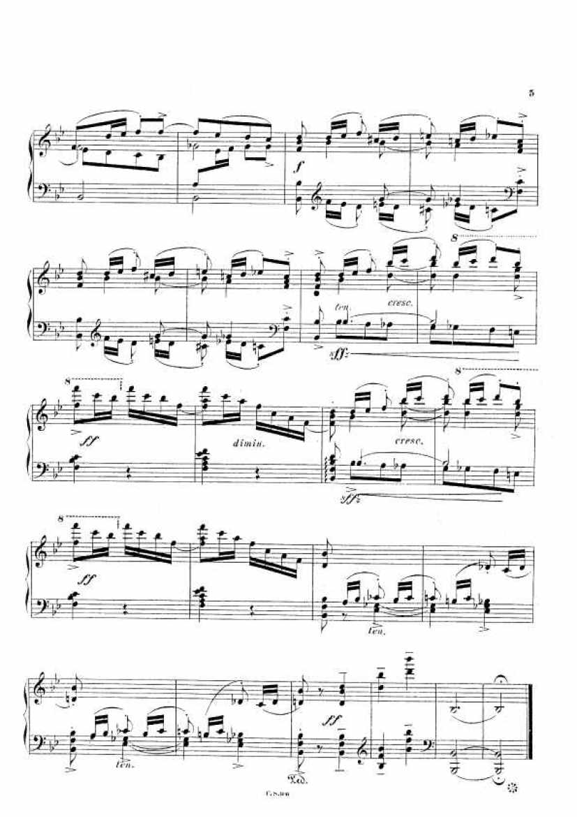 Moszkowski op.1 Scherzo B钢琴谱