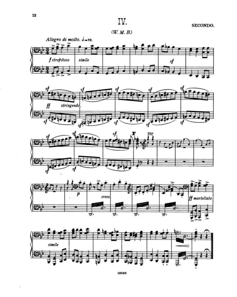 谜的变奏曲 Enigma Variations Op.36 Elgar,4钢琴谱