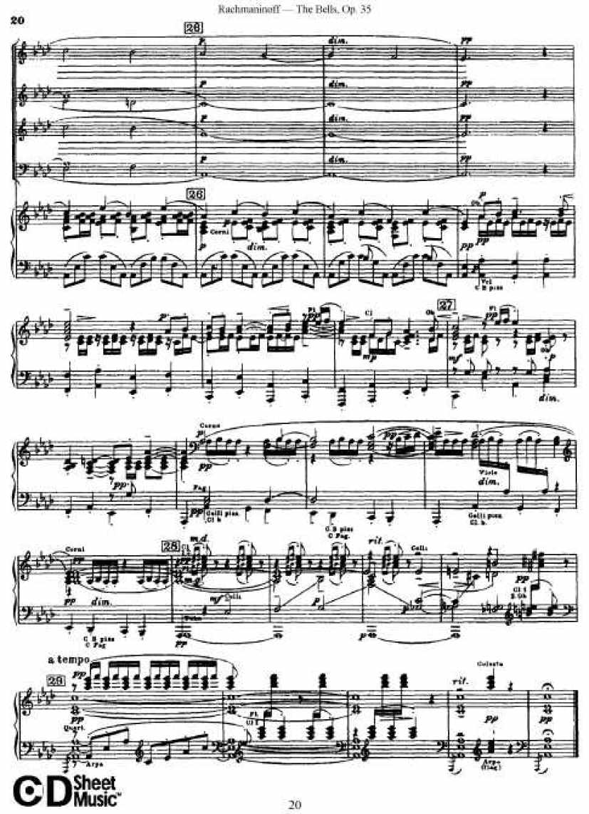 Rachmaninov_op.35_The Bells_vocal钢琴谱