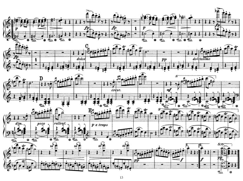 Peer Gynt Suite no.1钢琴谱