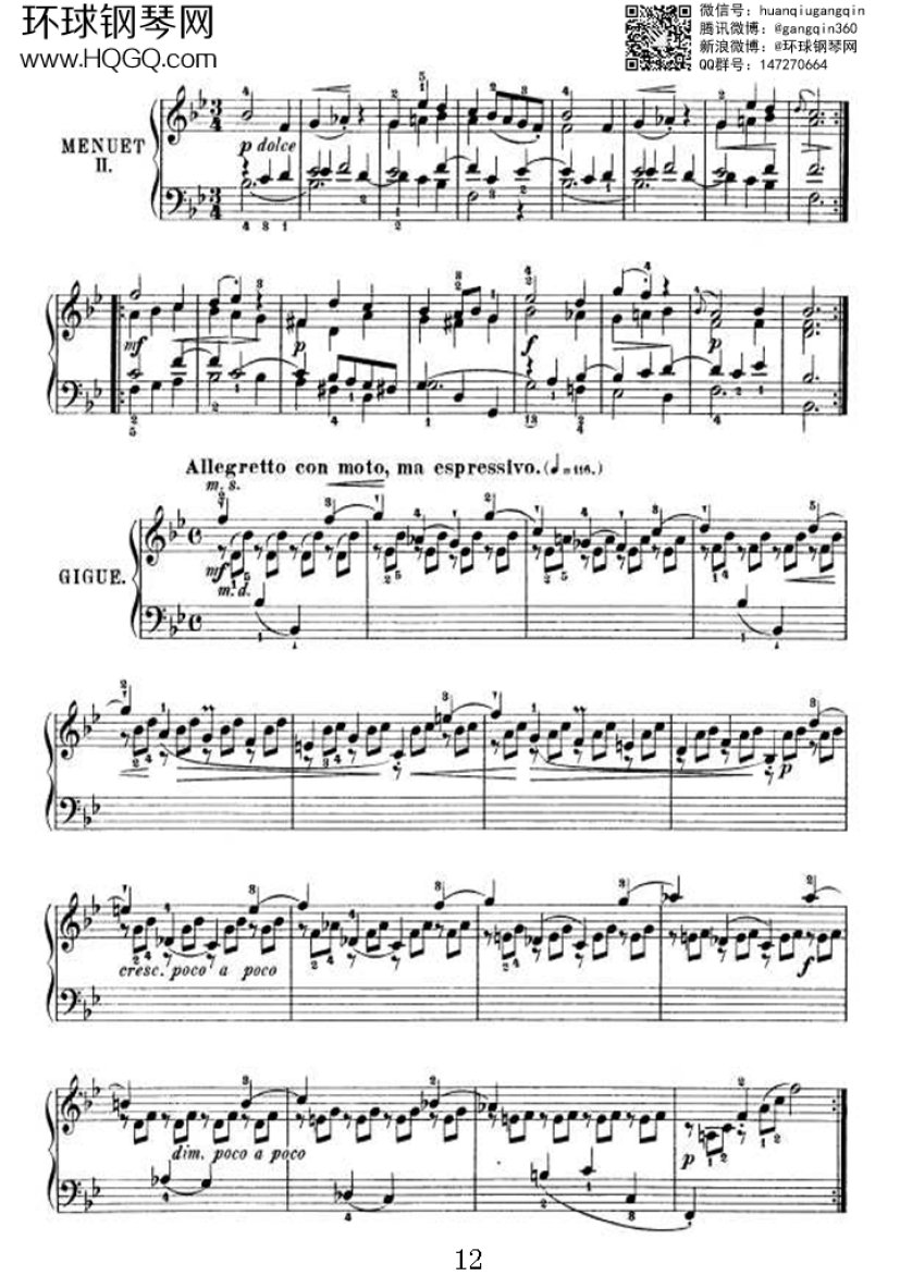 PARTITA 1（选自《6首帕蒂塔 Six Partitas BWV 825钢琴谱