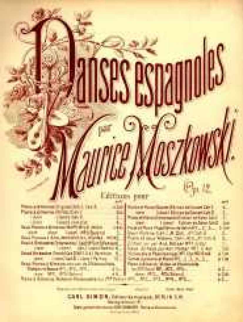 Moszkowski op.12 Danses Espagnoles (Vl钢琴谱