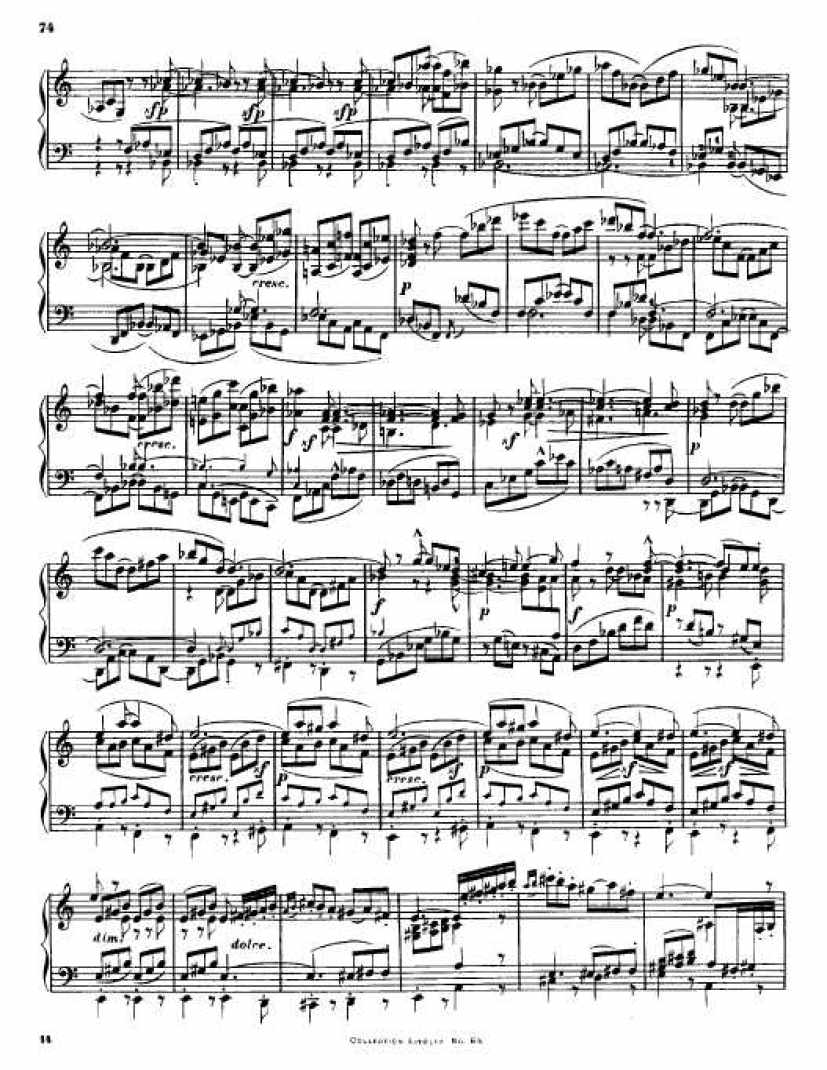 C大调第九弦乐四重奏 String Quartet No.9 in C Major Op.59钢琴谱