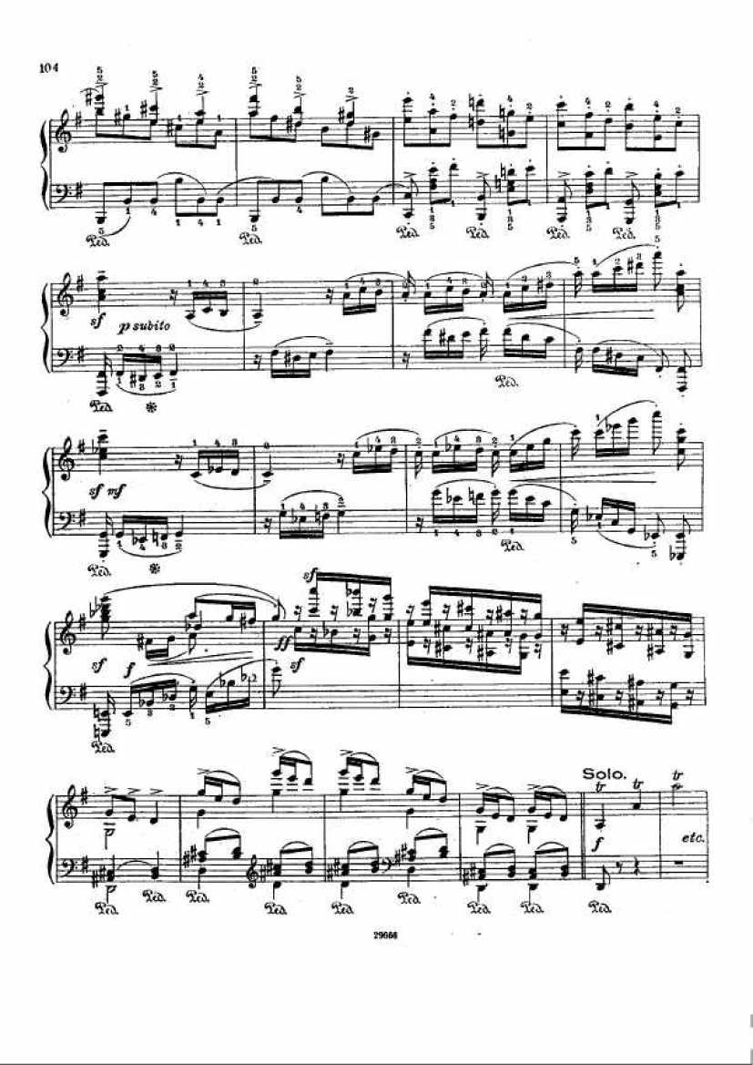 Cadenzas to Beethoven s Piano Concerto No[1].1 Op.15 华彩段（原版、戈多夫斯基、肯普夫版）钢琴谱