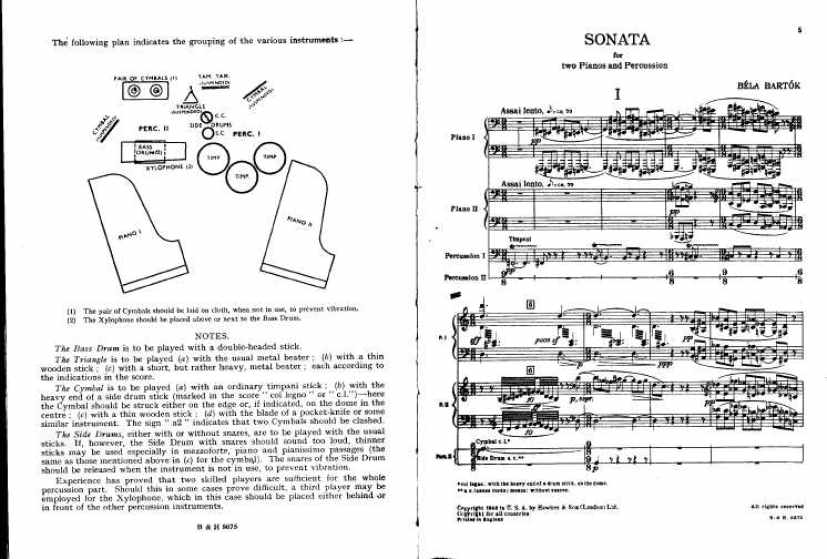 Bartok钢琴谱