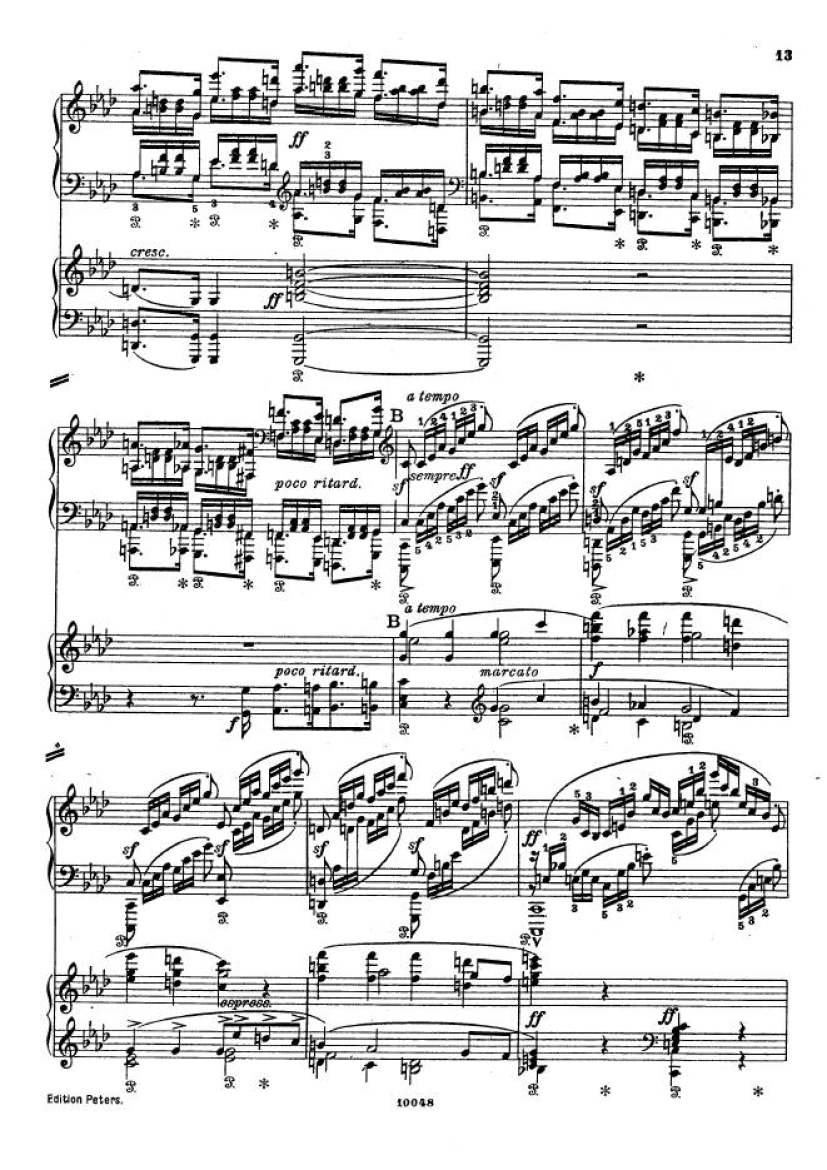 f小调钢琴协奏曲 Piano Concerto in f Minor Op.16钢琴谱