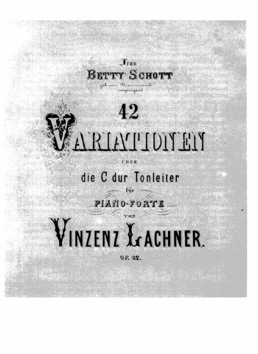 Lachner, Vinzenz钢琴谱