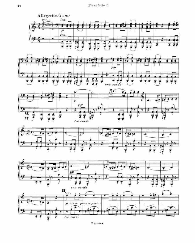 A大调第七交响曲 Symphony No.7 in A Major Op.92钢琴谱