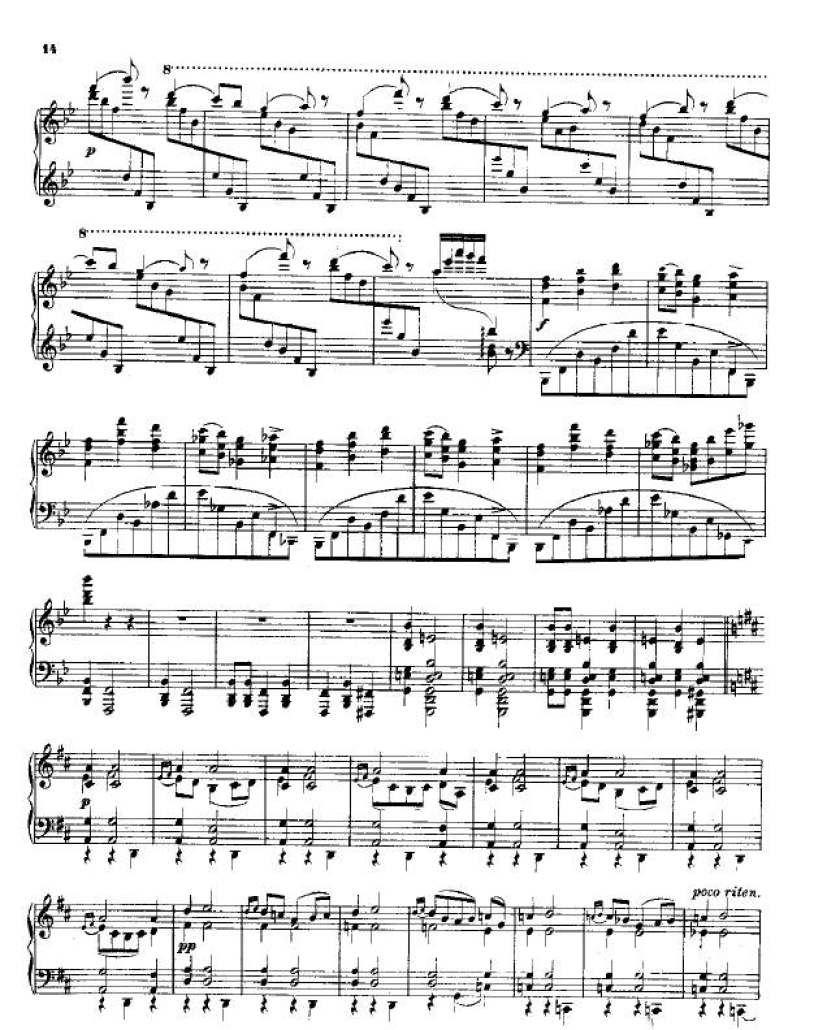 降b小调第二钢琴奏鸣曲 Piano Sonata No.2 in b钢琴谱