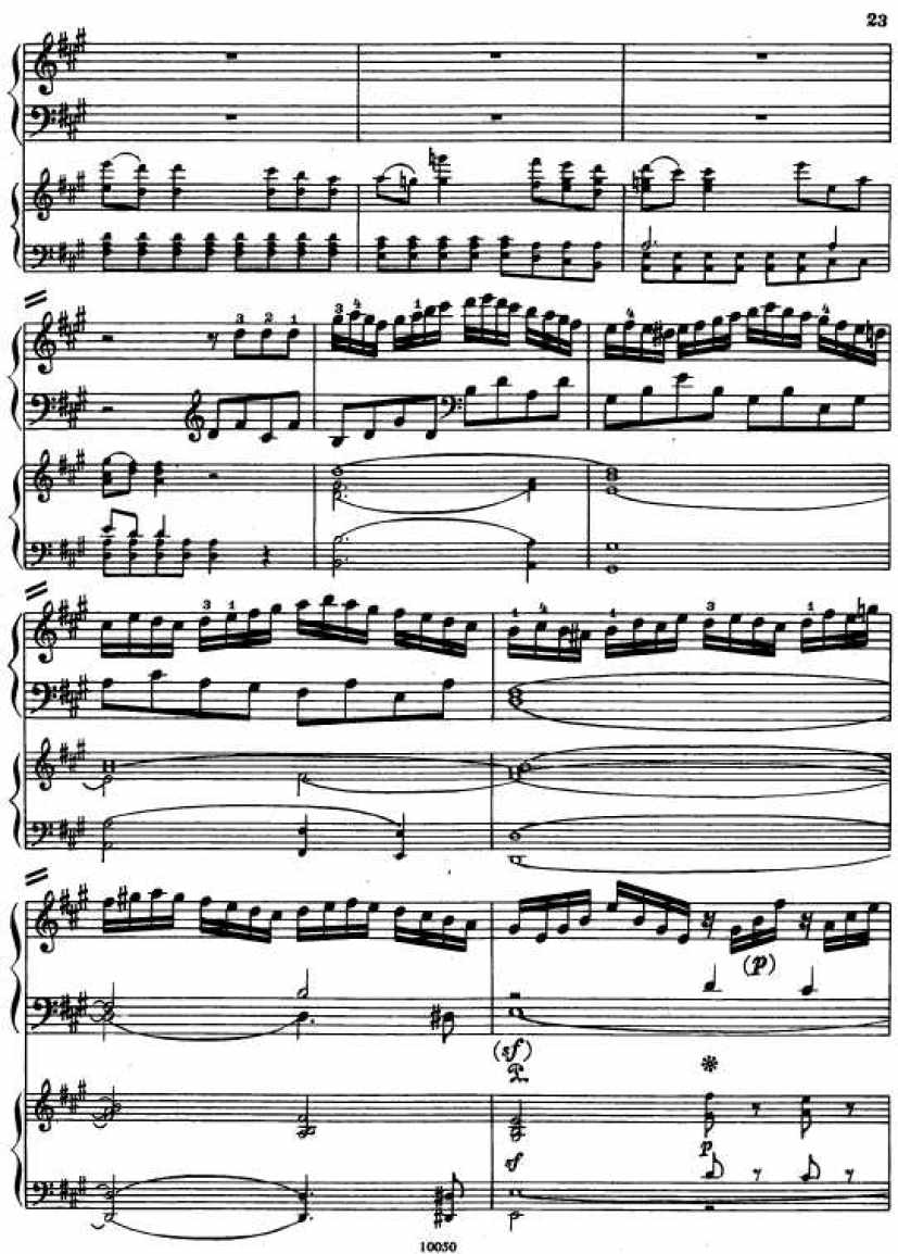 Mozart_Piano Concerto no23_4钢琴谱