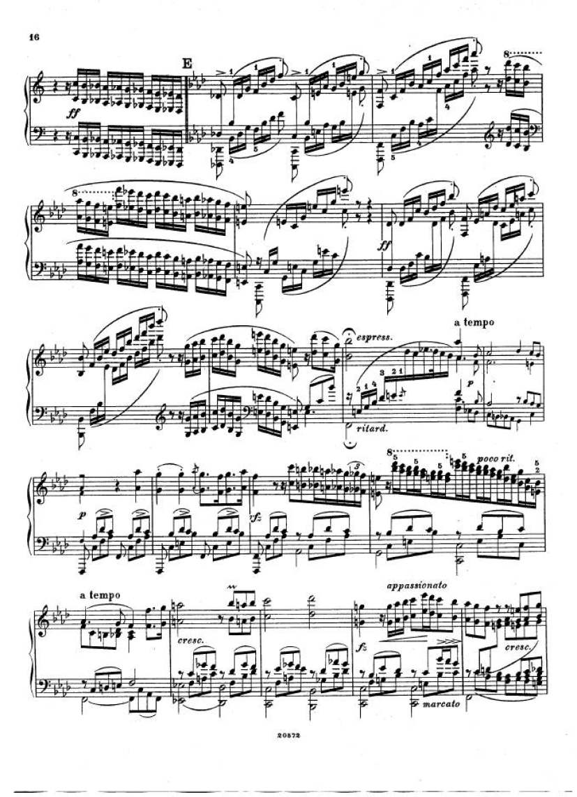 f小调钢琴协奏曲 Piano Concerto in f Minor Op.16钢琴谱