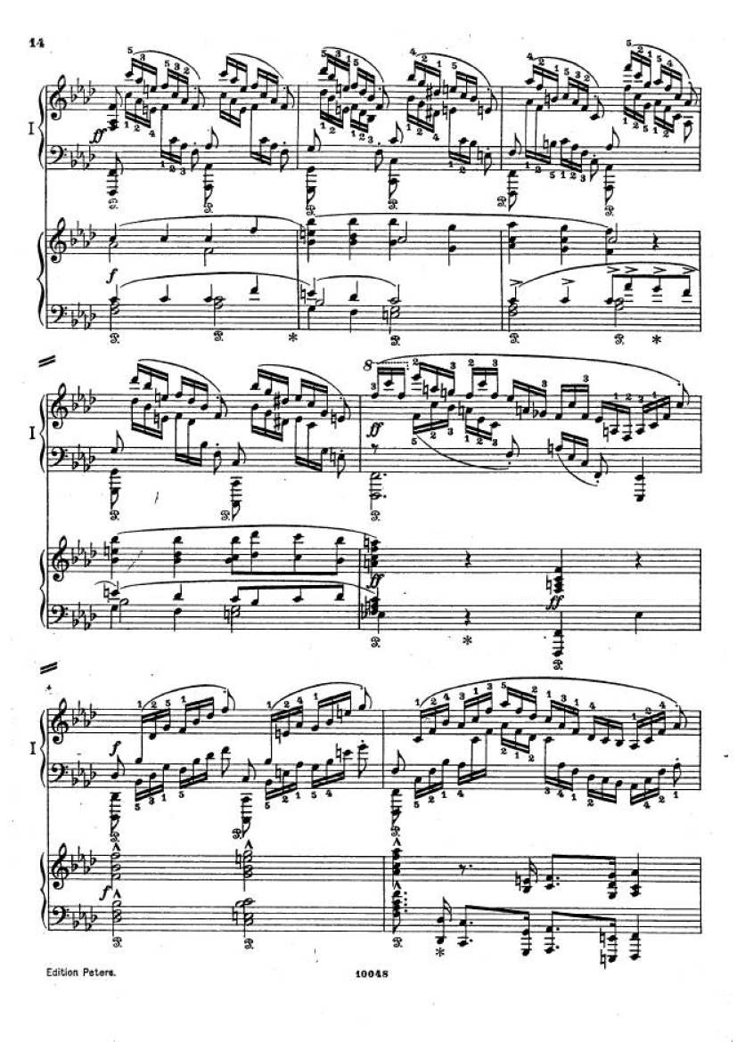 f小调钢琴协奏曲 Piano Concerto in f Minor Op.16钢琴谱