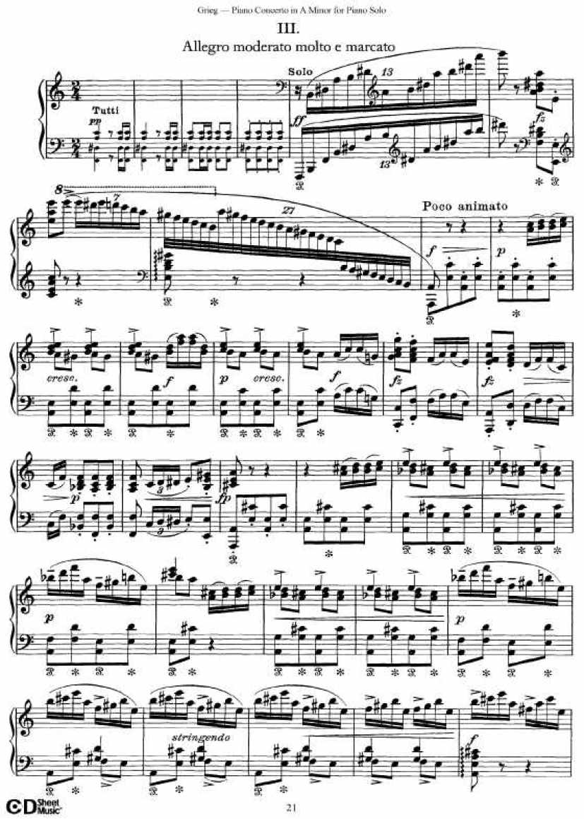 Grieg_Piano_Concerto_solo钢琴谱