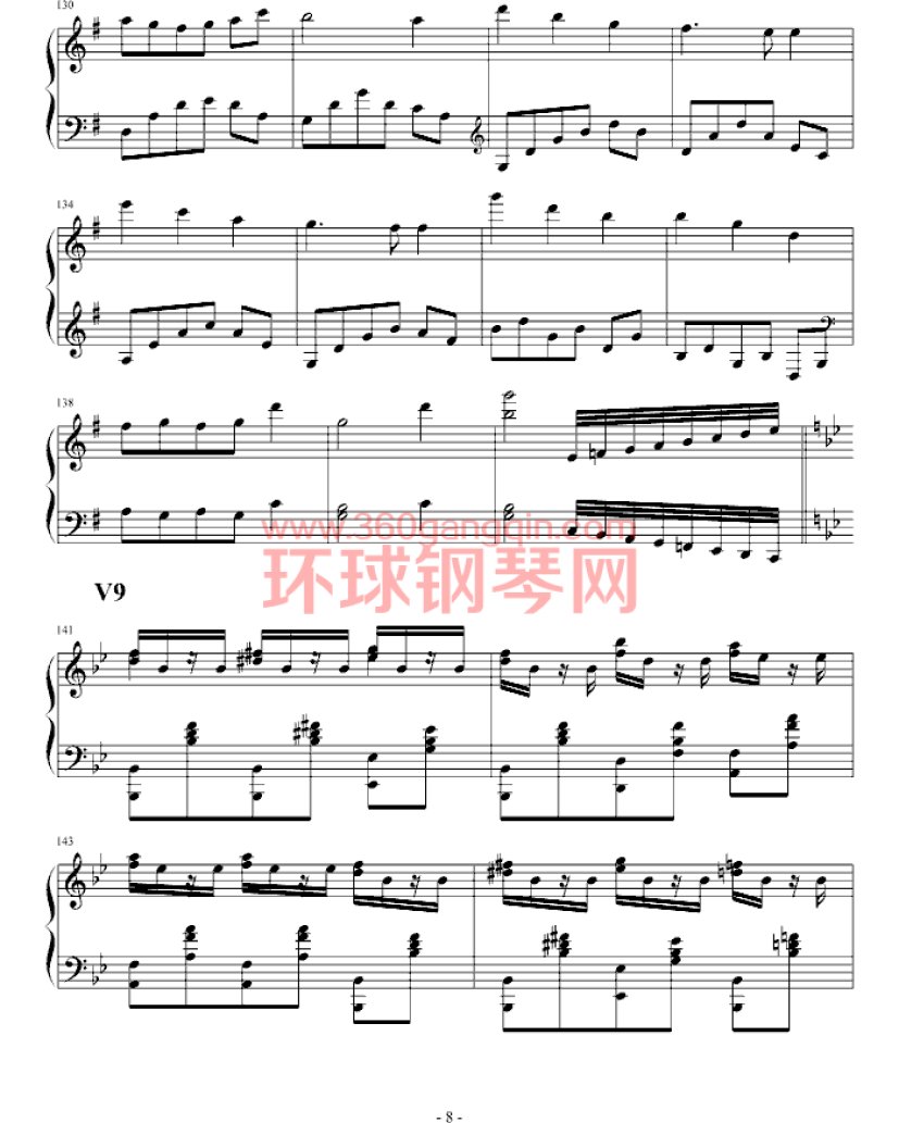 生日歌变奏曲钢琴谱