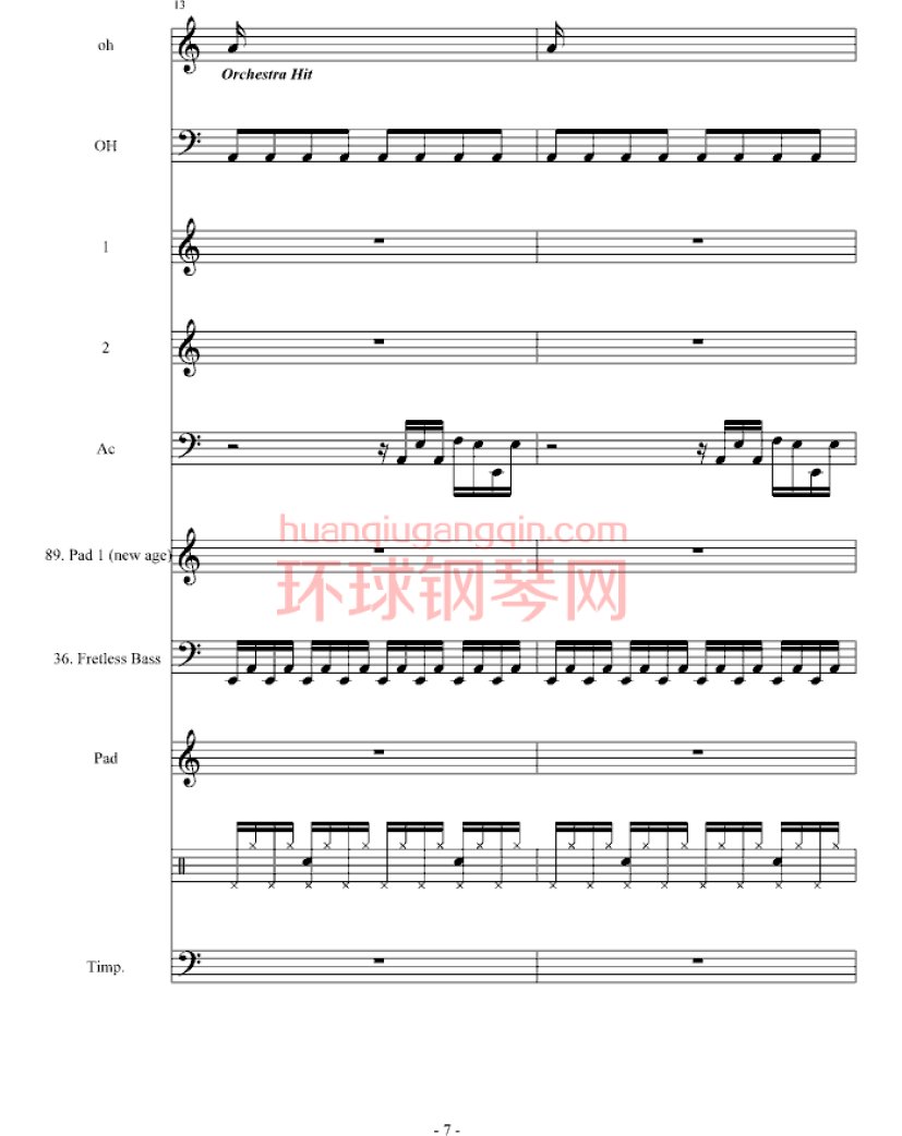 虚张声势(CirahNitex&钢琴叫兽)钢琴谱