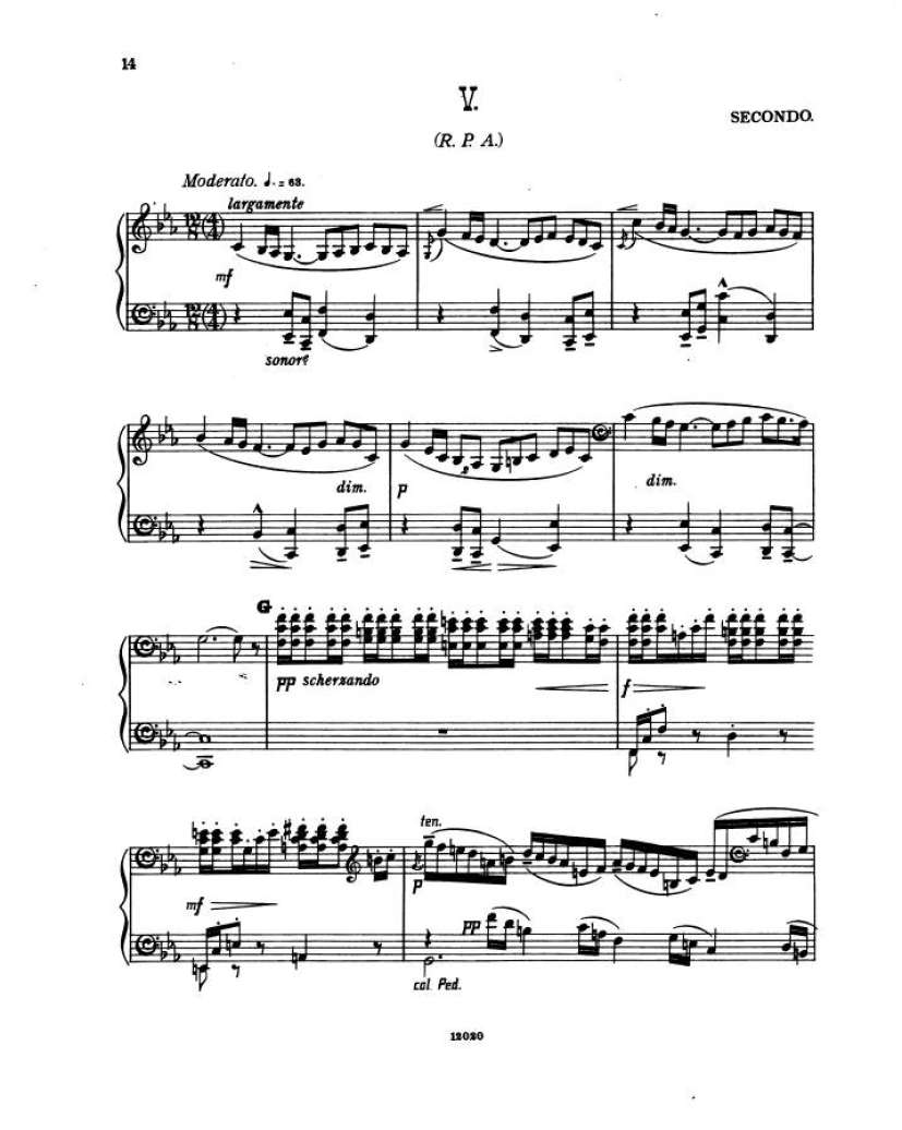 谜的变奏曲 Enigma Variations Op.36 Elgar,4钢琴谱