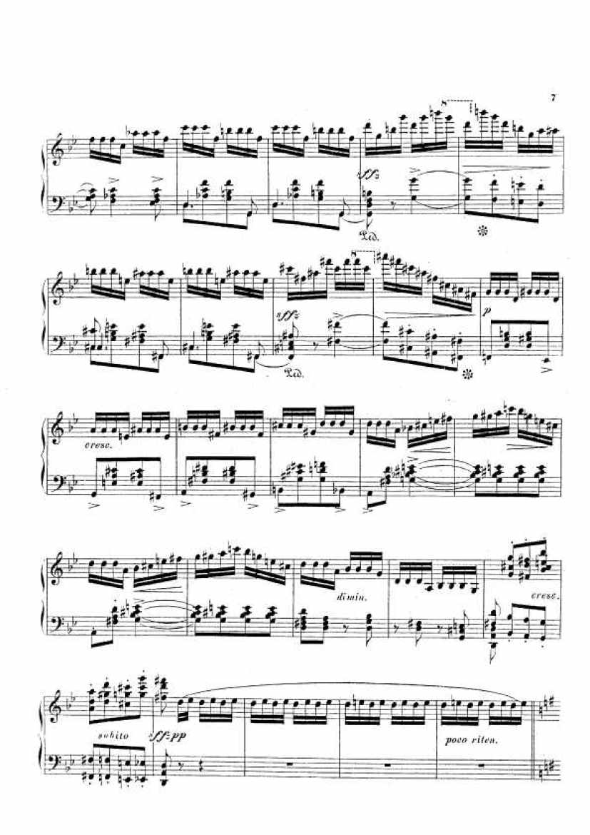 Moszkowski op.1 Scherzo B钢琴谱