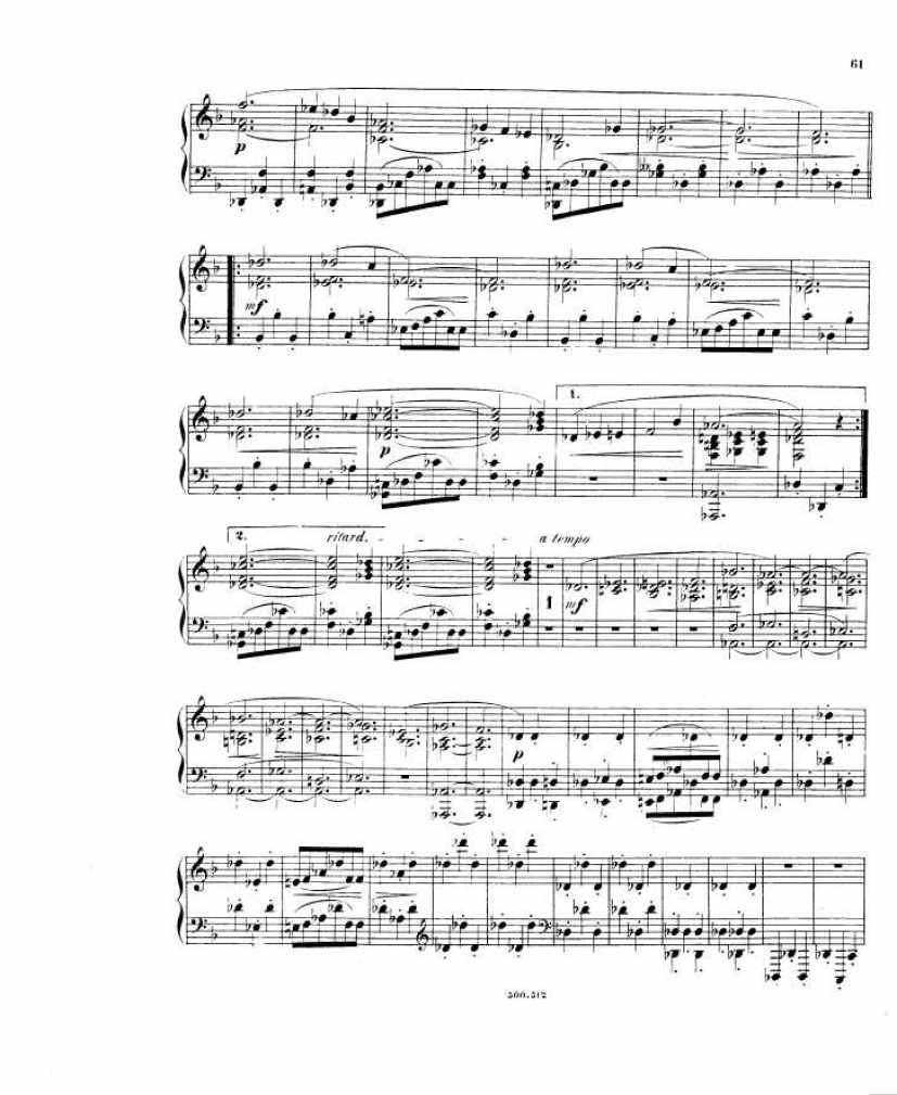 Rubenstein, Anton 12 pieces op. 75 nos9钢琴谱