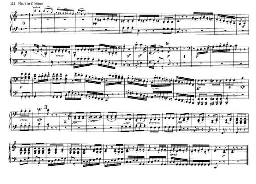 c小调第四弦乐四重奏 String Quartet No.4 in c Minor Op.18钢琴谱