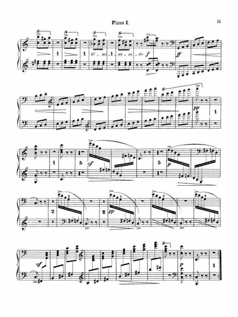 C大调第三组曲“变奏曲”Suite No.3 in C Major Op.33钢琴谱