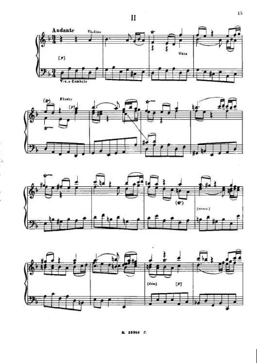 F大调第二勃兰登堡协奏曲 Brandenburg Concerto No.2 in F Major BWV.1047钢琴谱