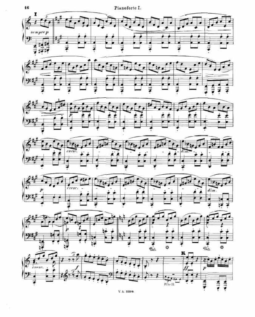 A大调第七交响曲 Symphony No.7 in A Major Op.92钢琴谱