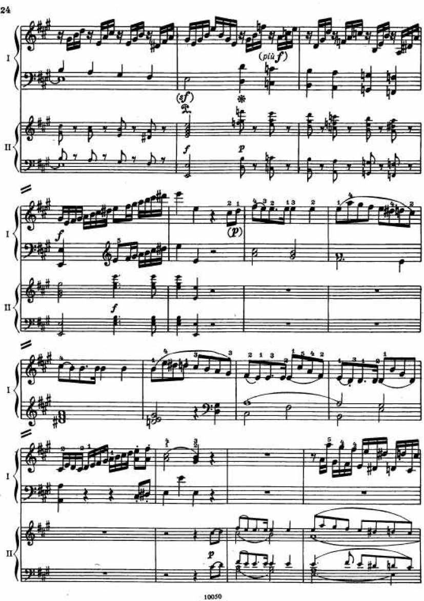 Mozart_Piano Concerto no23_4钢琴谱