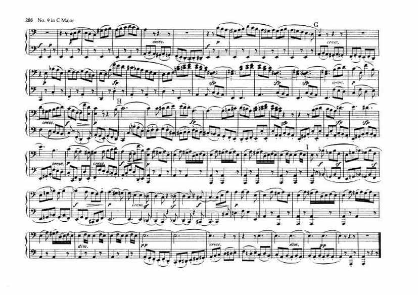 C大调第九弦乐四重奏 String Quartet No.9 in C Major Op.59钢琴谱