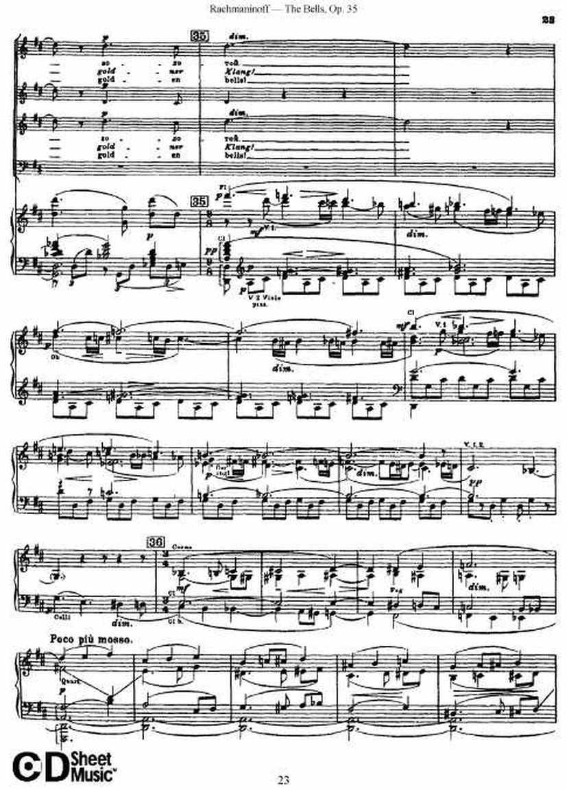 Rachmaninov_op.35_The Bells_vocal钢琴谱