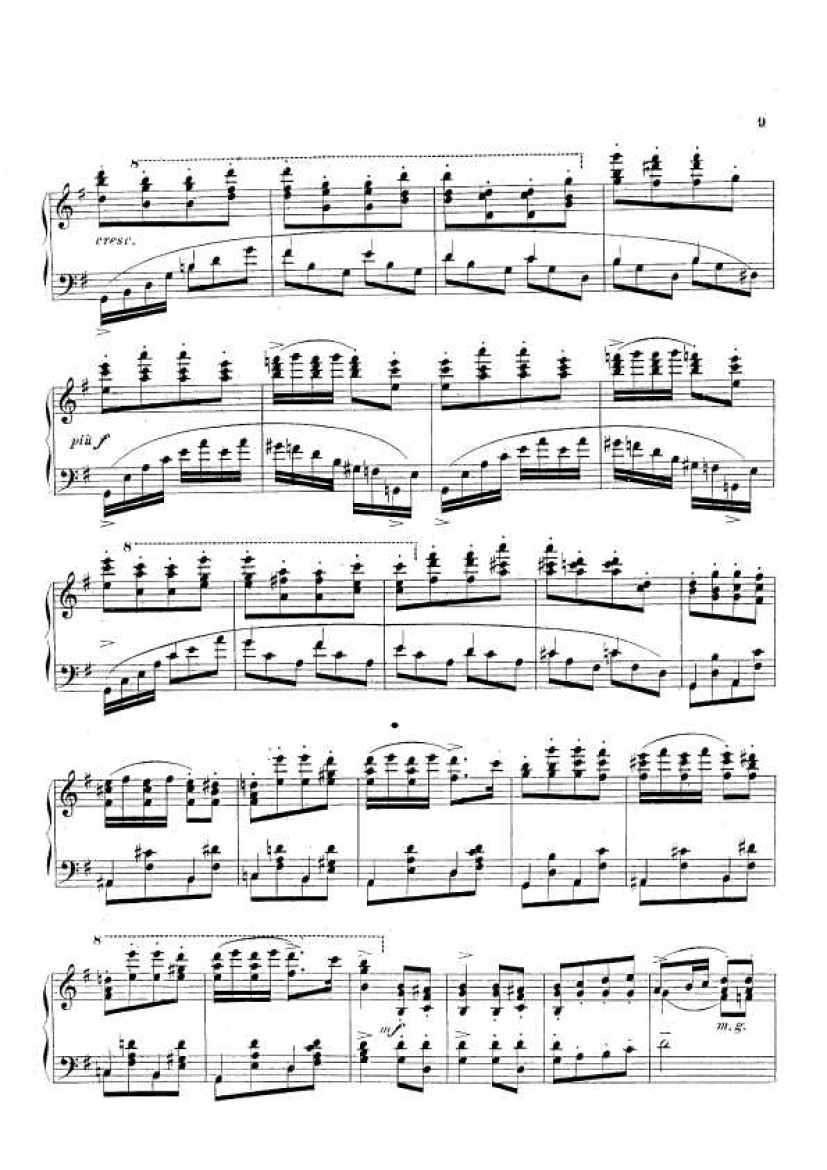 Moszkowski op.1 Scherzo B钢琴谱