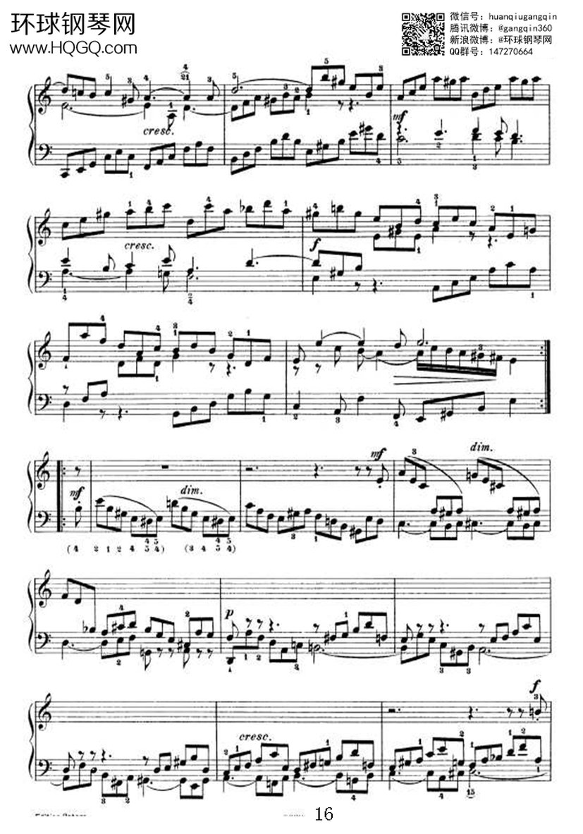 PARTITA 3（选自《6首帕蒂塔 Six Partitas BWV 825钢琴谱