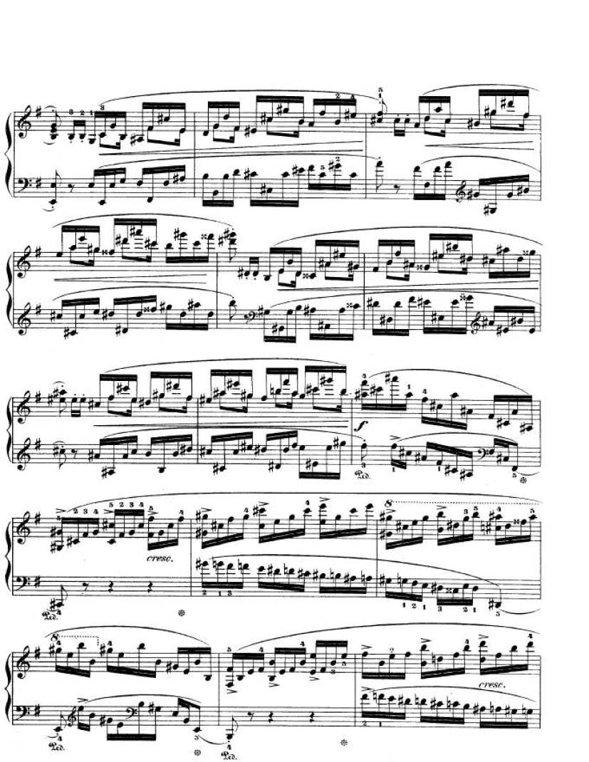 e小调第一钢琴协奏曲 Op.11 Piano Concerto No.1 in e Minor Op.11钢琴谱