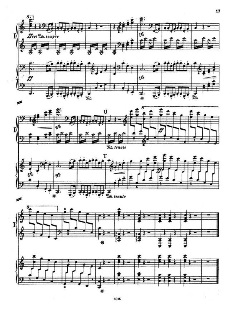 C大调第一交响曲 Symphony No.1 in C Major Op.21钢琴谱