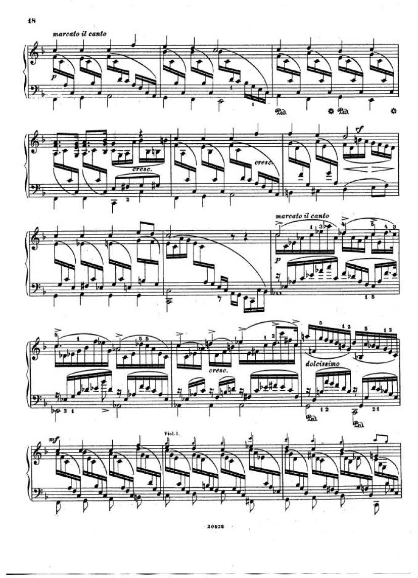 f小调钢琴协奏曲 Piano Concerto in f Minor Op.16钢琴谱