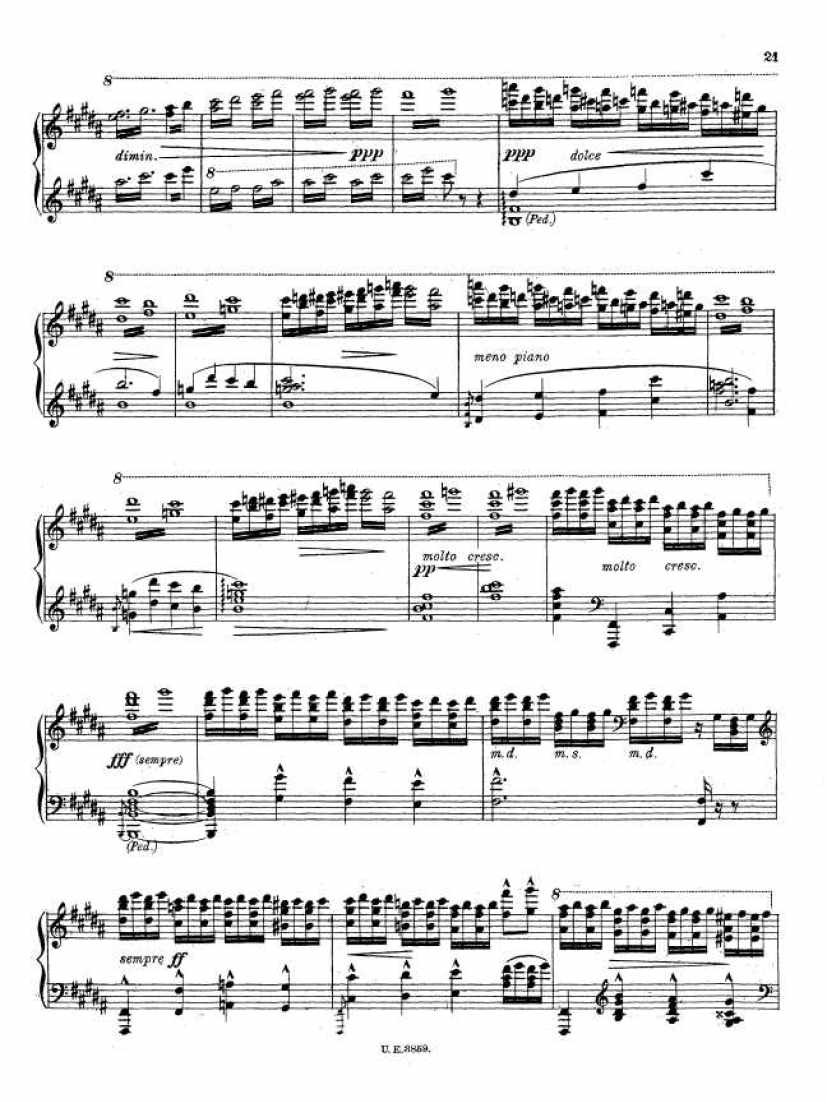 szymanowski 10钢琴谱