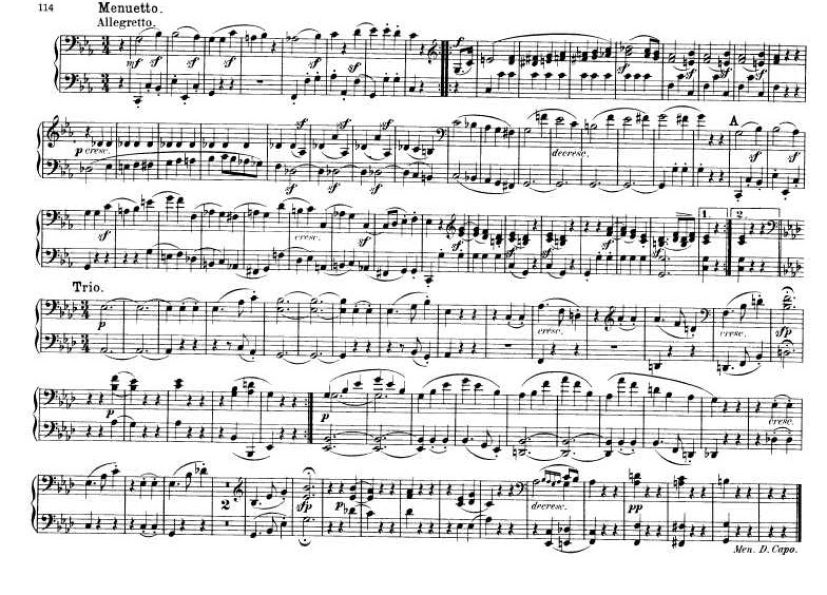 c小调第四弦乐四重奏 String Quartet No.4 in c Minor Op.18钢琴谱