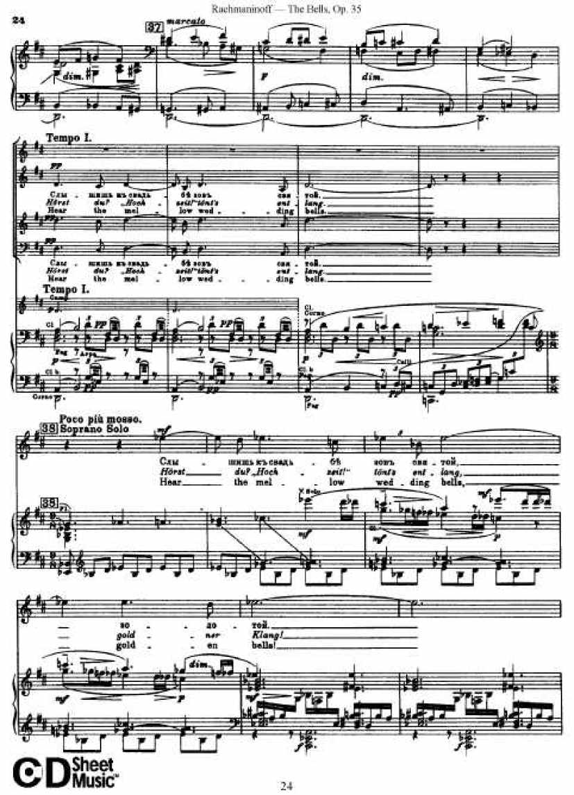 Rachmaninov_op.35_The Bells_vocal钢琴谱