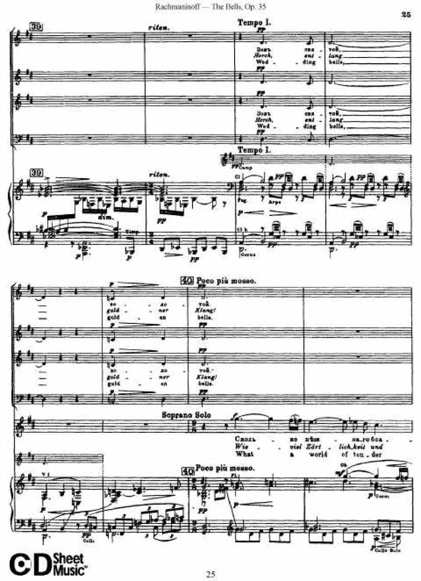 Rachmaninov_op.35_The Bells_vocal钢琴谱