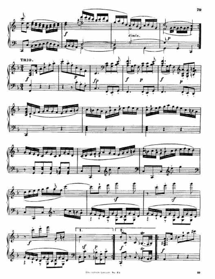 C大调第九弦乐四重奏 String Quartet No.9 in C Major Op.59钢琴谱