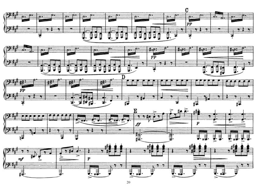 Peer Gynt Suite no.2钢琴谱