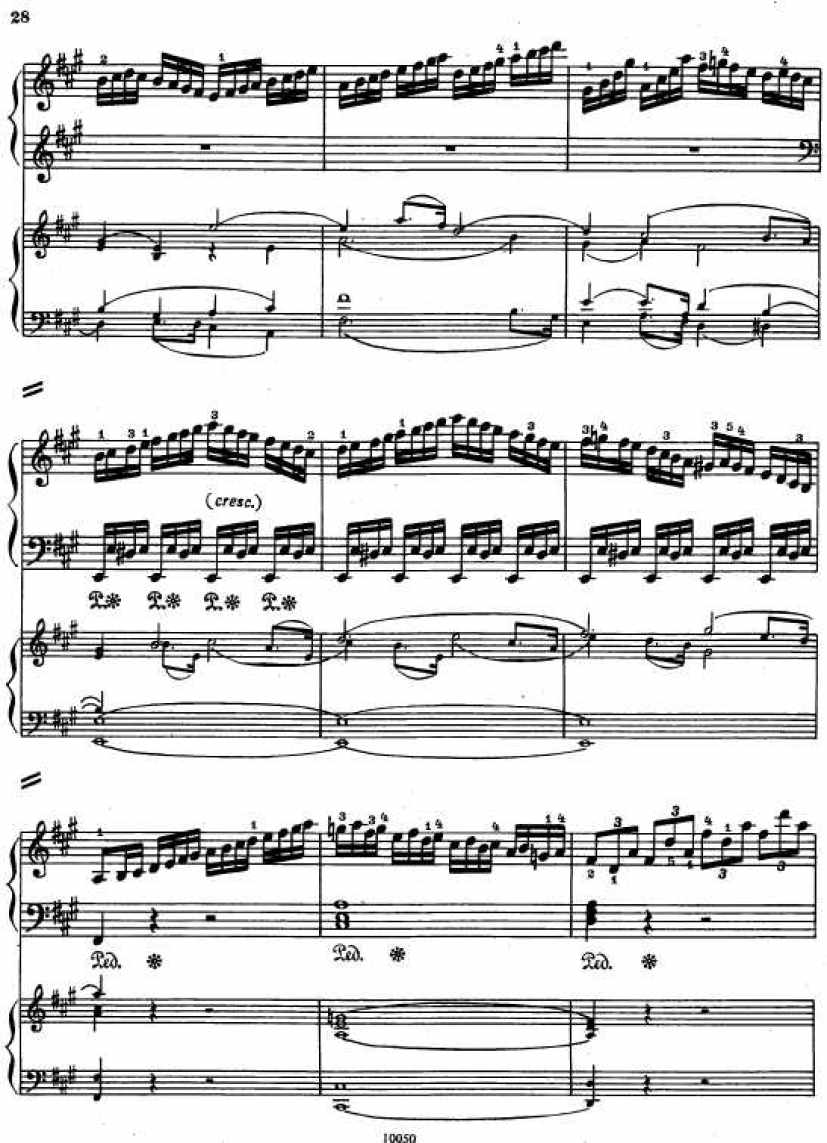 Mozart_Piano Concerto no23_4钢琴谱