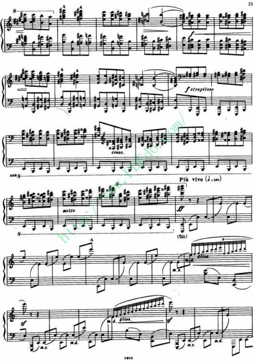 狂想曲 Rhapsody for Piano Op.1钢琴谱