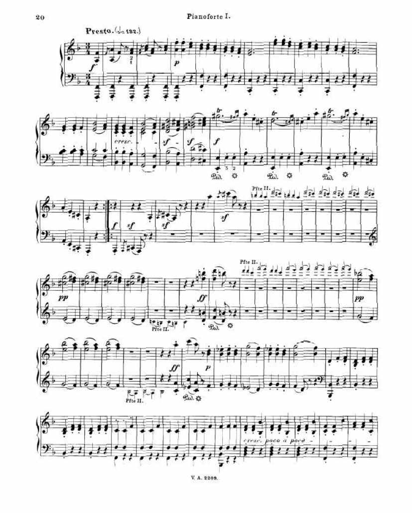 A大调第七交响曲 Symphony No.7 in A Major Op.92钢琴谱