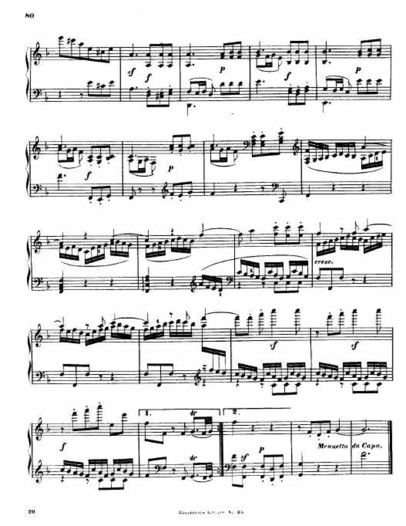 C大调第九弦乐四重奏 String Quartet No.9 in C Major Op.59钢琴谱