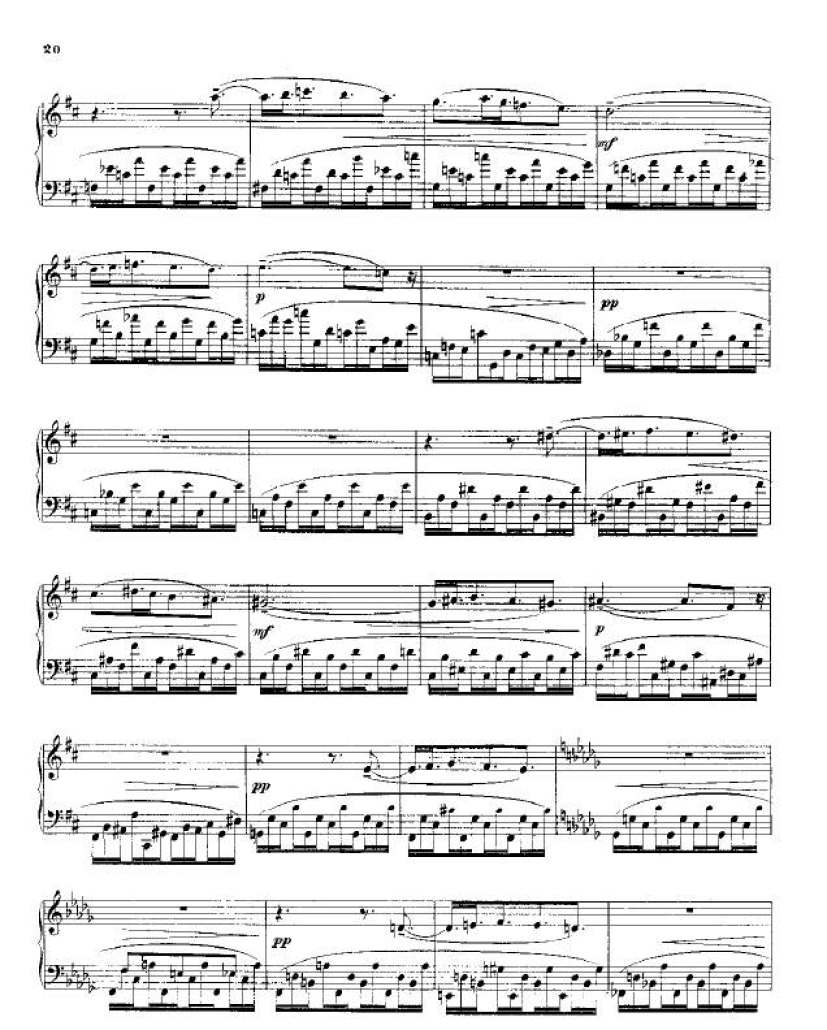 降b小调第二钢琴奏鸣曲 Piano Sonata No.2 in b钢琴谱