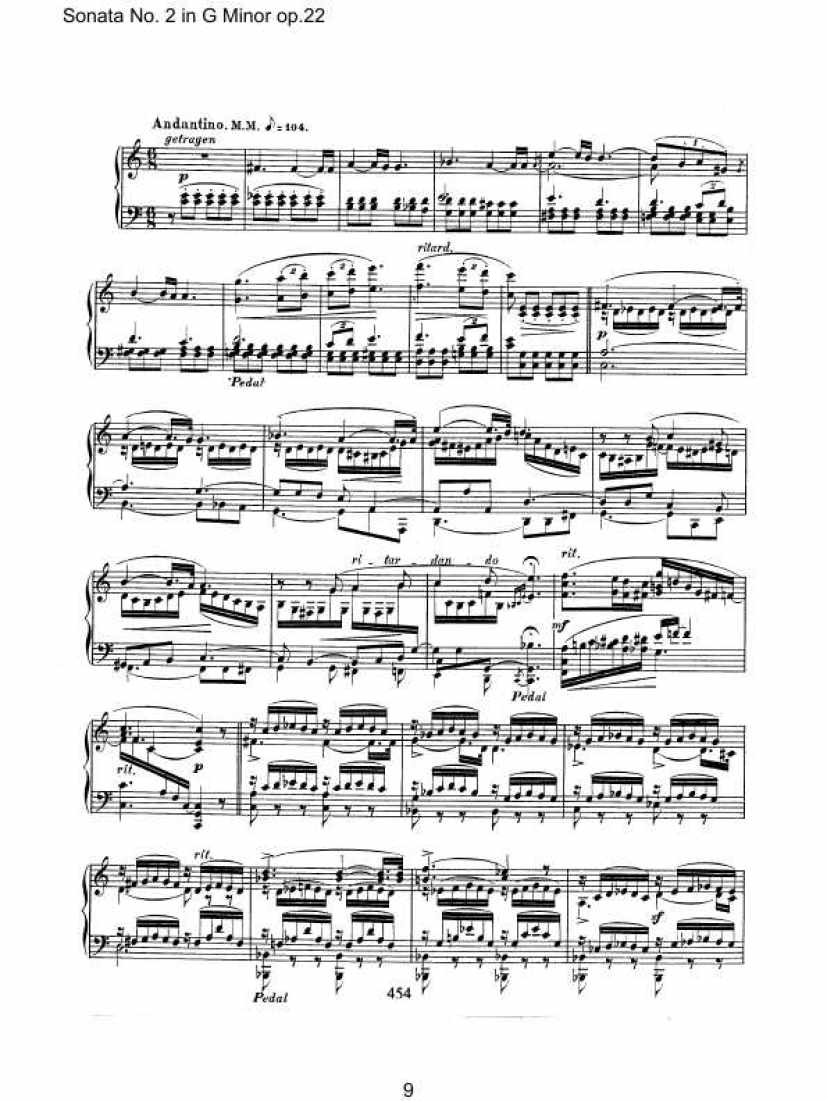 Schumann_op.22_Sonata钢琴谱